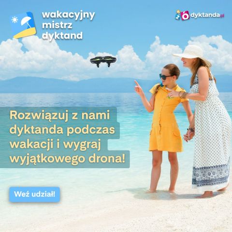 Zaproszenie od Dyktanda.pl – konkurs wakacyjny z nagrodami. Dołącz do rywalizacji