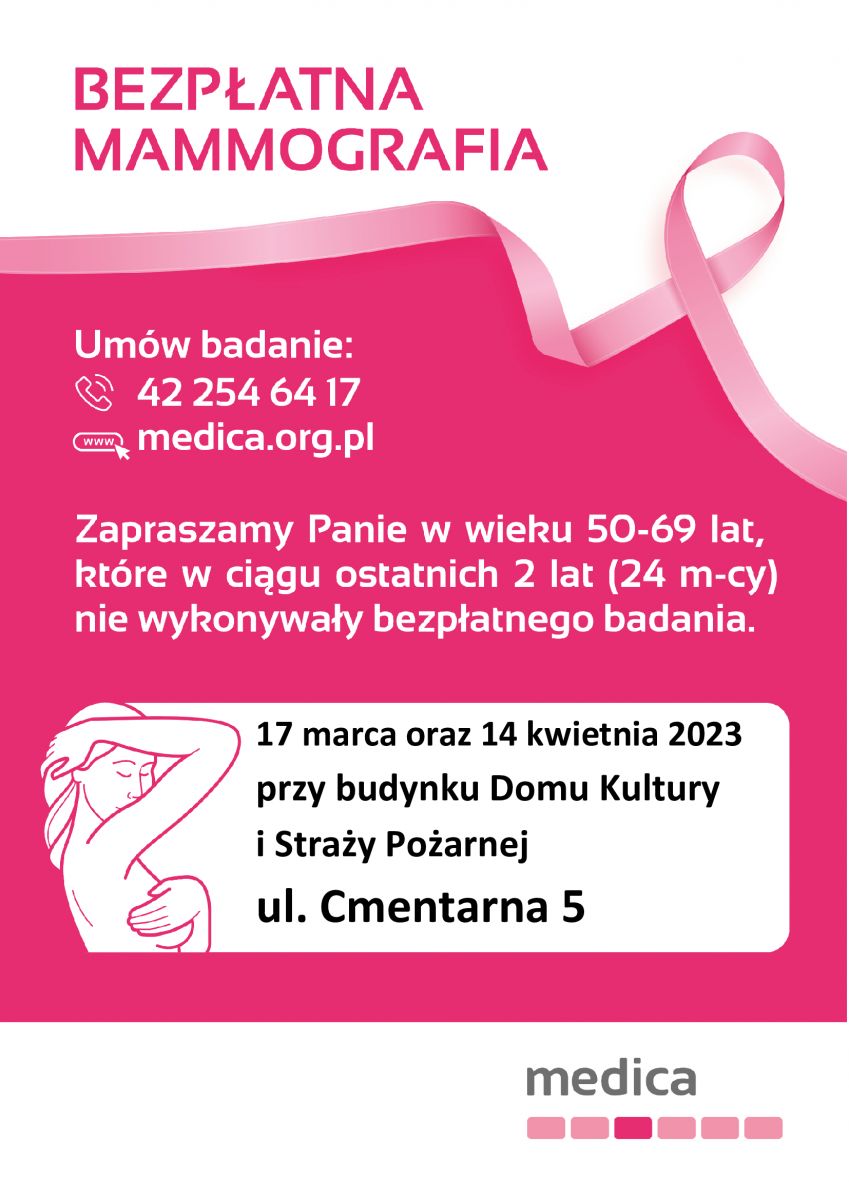 Bezpłatna mammografia w Gorzkowicach