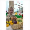 Galeria zdjęć:  Przygotowania do Świąt Wielkanocnych w Klubie Dziecięcym i Samorządowym Klubie Malucha w Gorzkowicach. Link otwiera powiększoną wersję zdjęcia.